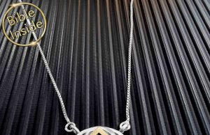 Christian Jewelry Sterling Silver Bracelet with New Testament Inside My Nano Jewelry